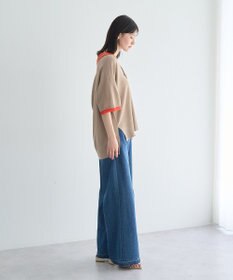 YECCA VECCA 配色ワイドポロニット