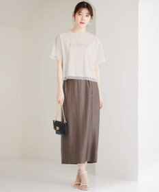 ANY SIS 【洗える】ソフトグリッターペンシル スカート