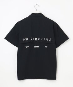 PW CIRCULUS 【MEN】【ストレッチ / 通気性】ロゴ オープンカラー シャツ