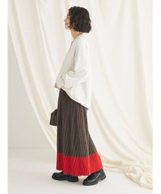 CRAFT STANDARD BOUTIQUE 配色チェックプリーツスカート