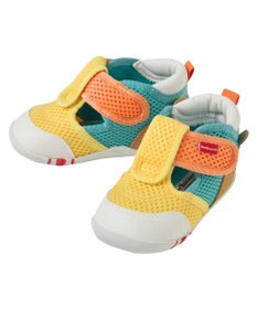 MIKI HOUSE HOT BISCUITS 【11.5-13.5cm】かかと顔 メッシュ ファーストベビーシューズ