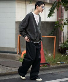 WEGO 別注RED　KAPタックワイドチノパンツ
