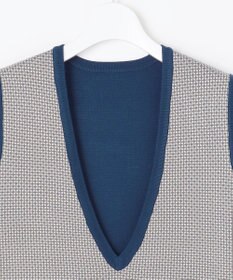 自由区 【リバーシブル・セットアップ対応・洗える】レーヨンストレッチリバーシブルニット ジャンパースカート