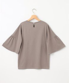 組曲 【汗ジミ防止・撥水】GIZAプレーティング天竺 袖フレア Tシャツ