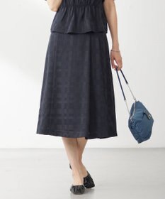 J.PRESS LADIES 【洗える】スラブカラミチェック スカート