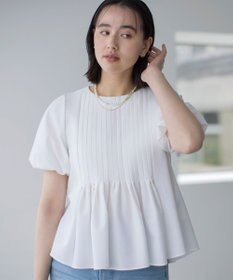 組曲 S ドビーストライプピンタック ブラウス