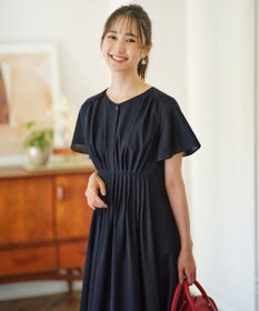 ANY SIS 【洗える】ピンタックハイウエスト ワンピース