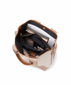 TOPKAPI 【Breath TOPKAPI】スコッチグレイン ネオレザー 縦型 A4 トート バッグ ショルダー付き L