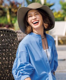 UNFILO FINE MOVE ワイドブリム ハット ベージュ