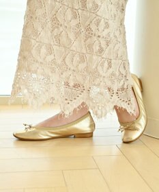 nouvelleRobe Oū 【本革・高反発】Square スクエアトゥ メタリックバレエシューズ