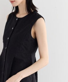 YECCA VECCA 刺繍ペプラムジレ