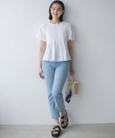 組曲 S ドビーストライプピンタック ブラウス