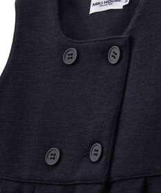 MIKI HOUSE HOT BISCUITS 【90-130cm】ポンチジャージ素材のジャンパースカート