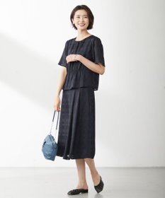 J.PRESS LADIES 【洗える】スラブカラミチェック スカート