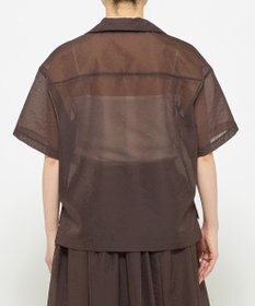 uncrave シアー オーガンジー ショート シャツ