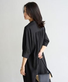 UNFILO リネンレーヨン スキッパー ワンピース