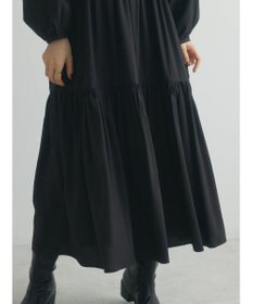 Green Parks armonia. ティアード配色パイピングワンピース