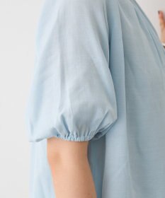 CRAFT STANDARD BOUTIQUE バックレースアップバルーンスリーブブラウス