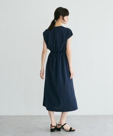 YECCA VECCA リネンライクスキッパーワンピース