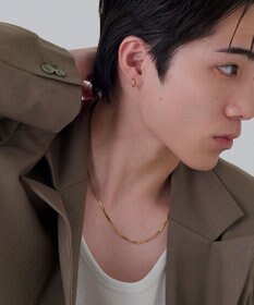 Phoebe 【金属アレルギー対応】ワンタッチメタルフープミニピアス　ゴールド/サージカルステンレス