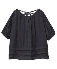 CRAFT STANDARD BOUTIQUE バックレースアップバルーンスリーブブラウス