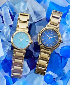 CITIZEN 【生命力あふれる美しい水（AQUA）を表現限定モデル】電池交換不要 光発電エコ・ドライブ ARCLY Collection EM1099-57L