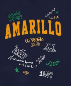 WEGO 【速乾/ひんやり/ユニセックス着用ITEM】接触冷感フロッキープリントグラフィックT（SS）