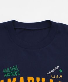 WEGO 【速乾/ひんやり/ユニセックス着用ITEM】接触冷感フロッキープリントグラフィックT（SS）