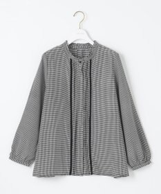 ANY SIS L 【洗える】フリルスタンドピンタック ブラウス