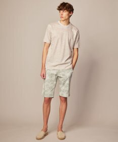 JOSEPH ABBOUD 【リネン素材/清涼感/吸水速乾】リネン天竺ボーダー Ｔシャツ