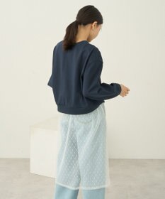 earth music&ecology ＳＥＴ２点レースロゴプルオーバー＋チュールワンピ