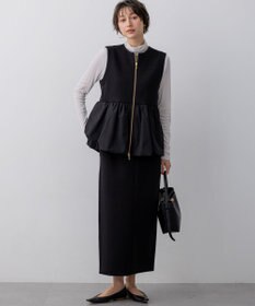 23区 【先行予約】コットンダンボール ペプラム ジレ アウター