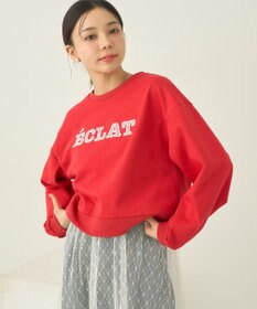 earth music&ecology ＳＥＴ２点レースロゴプルオーバー＋チュールワンピ