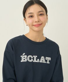 earth music&ecology ＳＥＴ２点レースロゴプルオーバー＋チュールワンピ