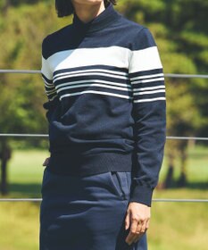 ZERO HALLIBURTON 【セットアップ可能】 ホールガーメントモックネックロングシャツセーター ZHG-W4A 7b 82878 ゴルフウェア