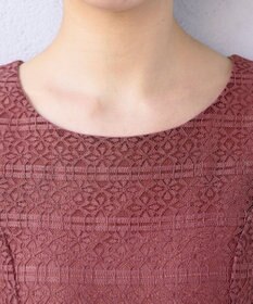 Tiaclasse 【新色追加・洗える】大人上品な総レースワンピース