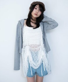 WEGO ドロストデザインキャミワンピース