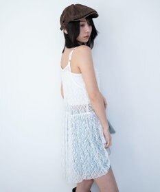 WEGO ドロストデザインキャミワンピース