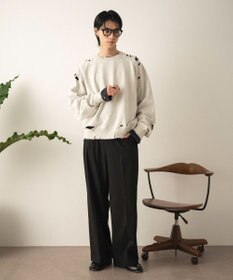 WEGO ショートダメージプルオーバー