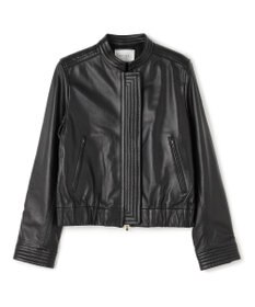 BEIGE， 【andGIRL 秋号掲載】CLYDE / ステッチデザインラムレザーブルゾン