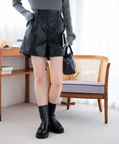 WEGO Fレザータックショートパンツ