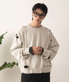 WEGO ショートダメージプルオーバー