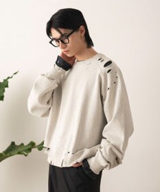 WEGO ショートダメージプルオーバー