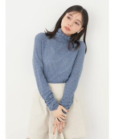 earth music&ecology 起毛レースハイネックインナー