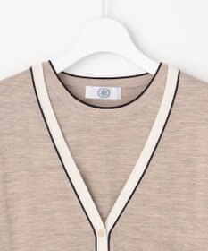 J.PRESS LADIES トリムツイン ニット