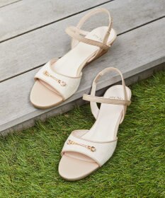 ANY SIS 【美人百花7月号掲載】クラシカルレディプチウエッジ サンダル