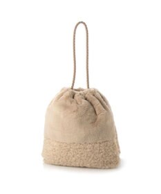 UNBILLION cachecache 切り替えエコファー三つ口巾着トート