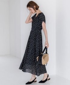 23区 S 【先行予約/WEB&一部店舗限定】ドット フレアワンピース