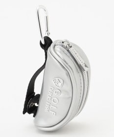 23区GOLF 【WOMEN】エレガントエナメルボールポーチ シルバー系