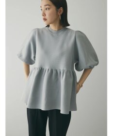 Green Parks armonia. ウエストギャザー袖ボリュームニット